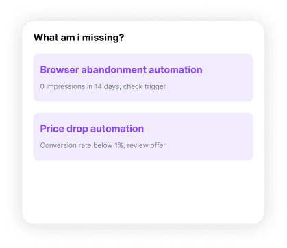 Marketing recommendations